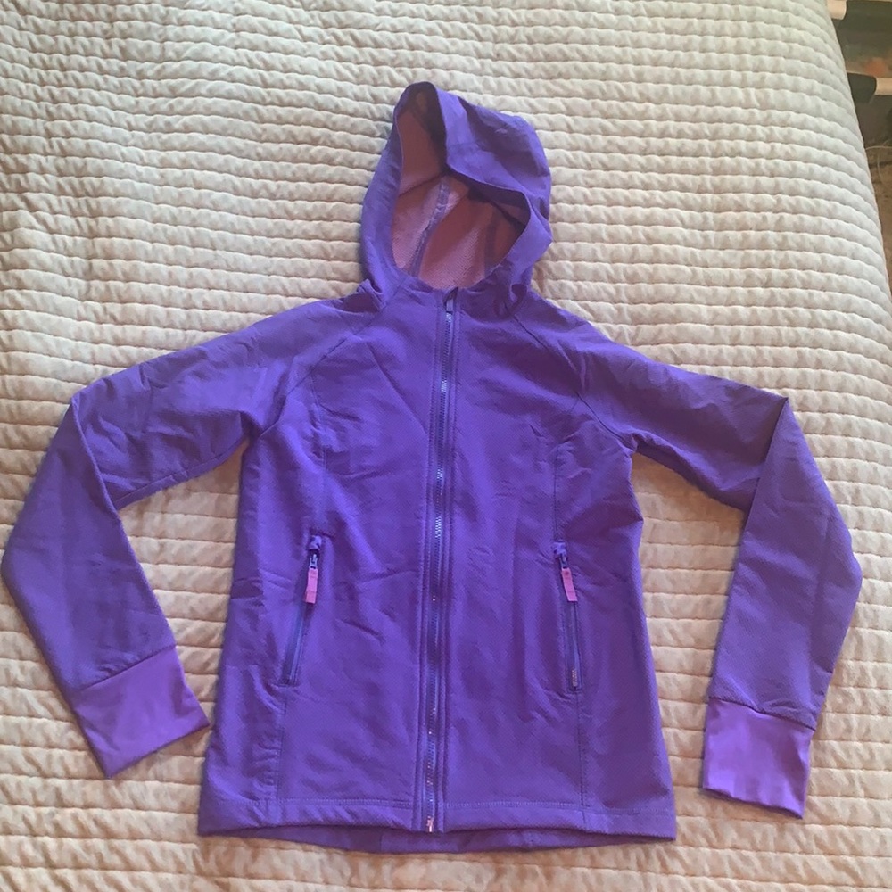 All In Motion Girls full zip light weight jacket